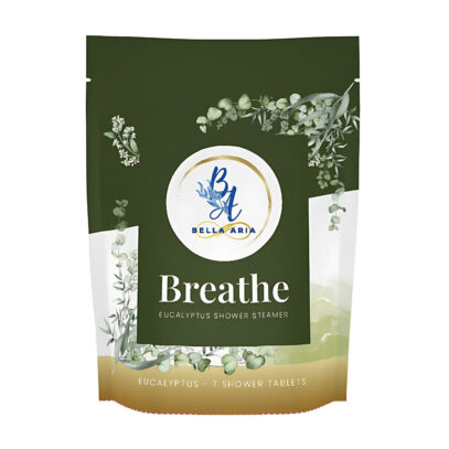 Bella Aria Eucalyptus Shower Steamers – Aromatherapy Spa Experience (7 Tablets + Mesh Bag)