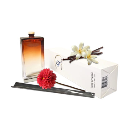 Bella Aria Reed Diffuser – Earl Grey, 100ml Elegant Glass Bottle with 5 Reeds